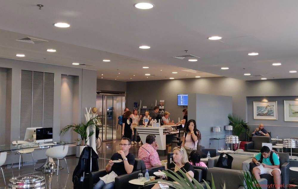 Vis&atilde;o geral do lounge CIP da Goldair Handling