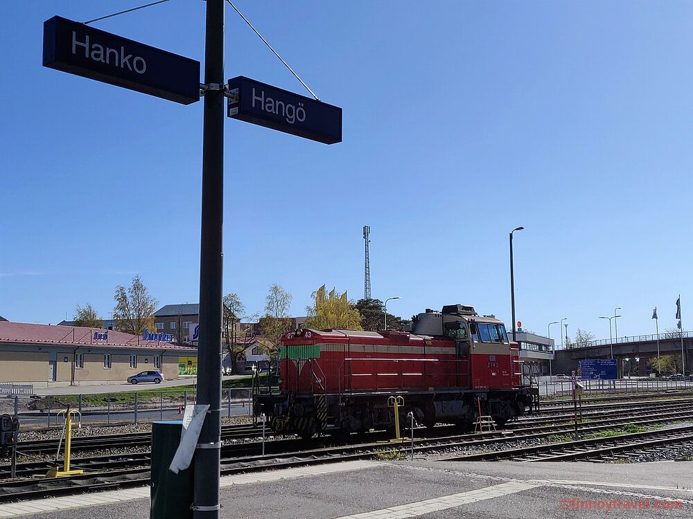 Plataforma da esta&ccedil;&atilde;o ferrovi&aacute;ria de Hanko