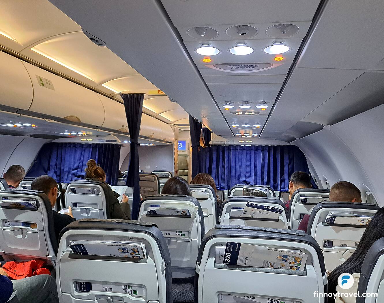 Cabine do Airbus A320