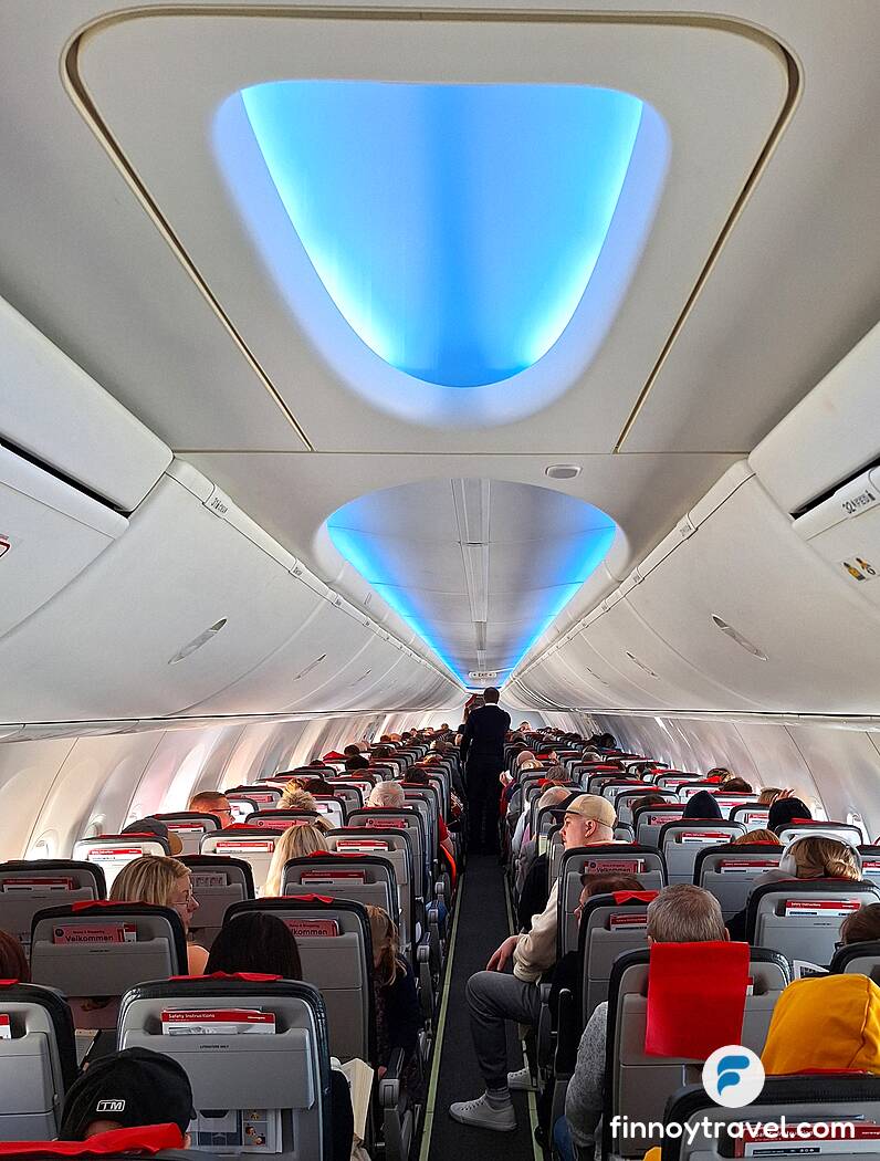 Cabine do Boeing 737 MAX da Norwegian