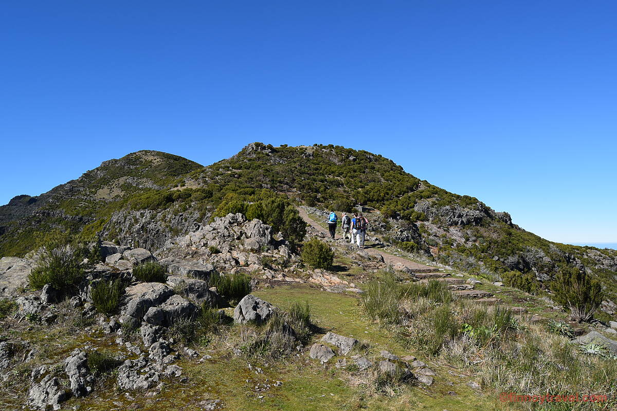 O caminho para o Pico Ruivo