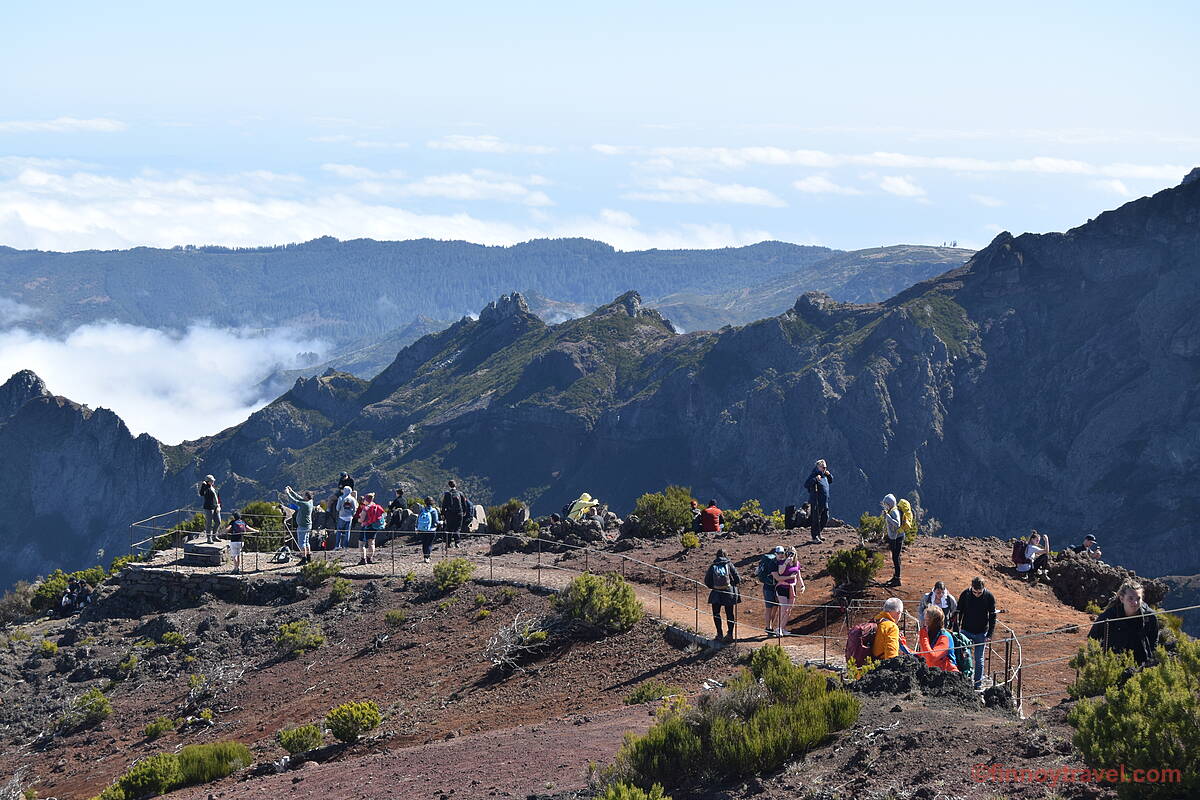 A zona lateral do Pico Ruivo