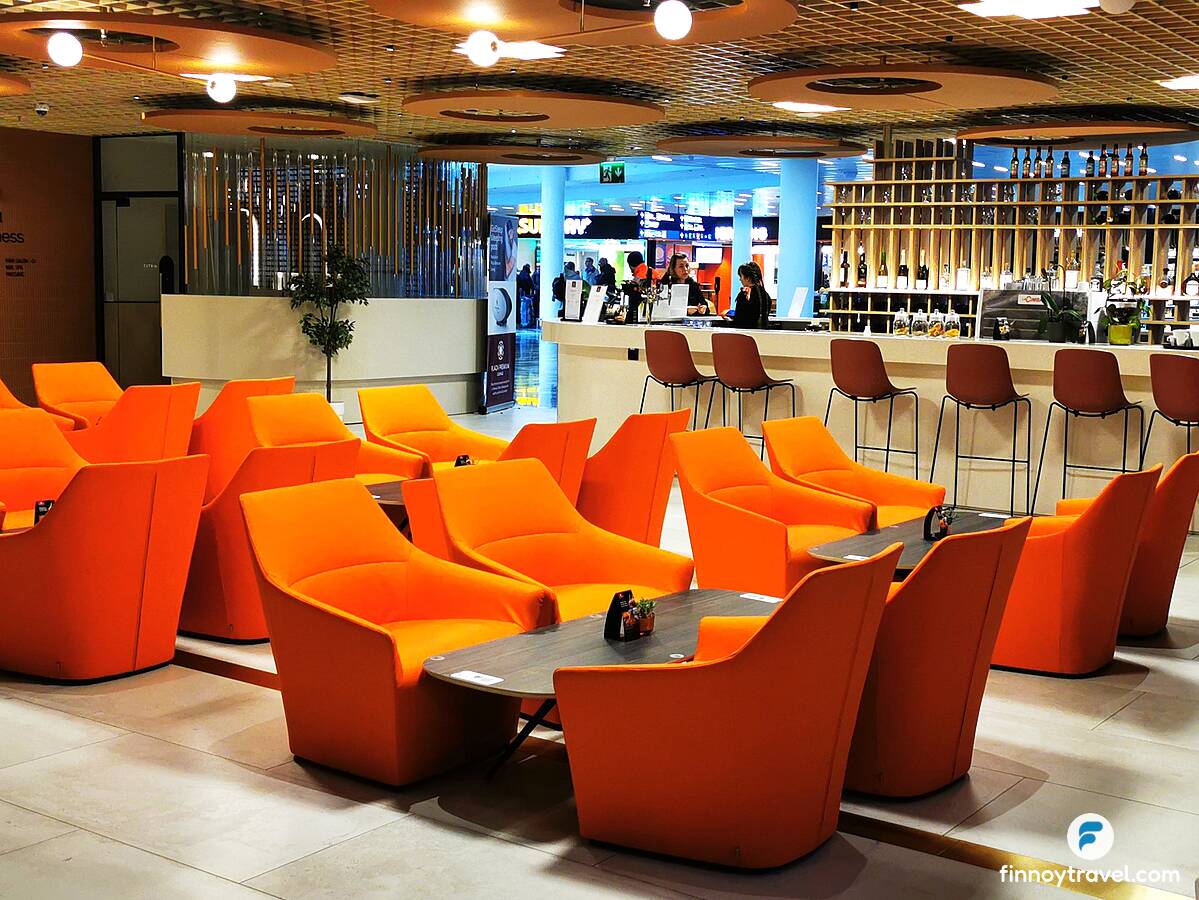 A sala principal do lounge