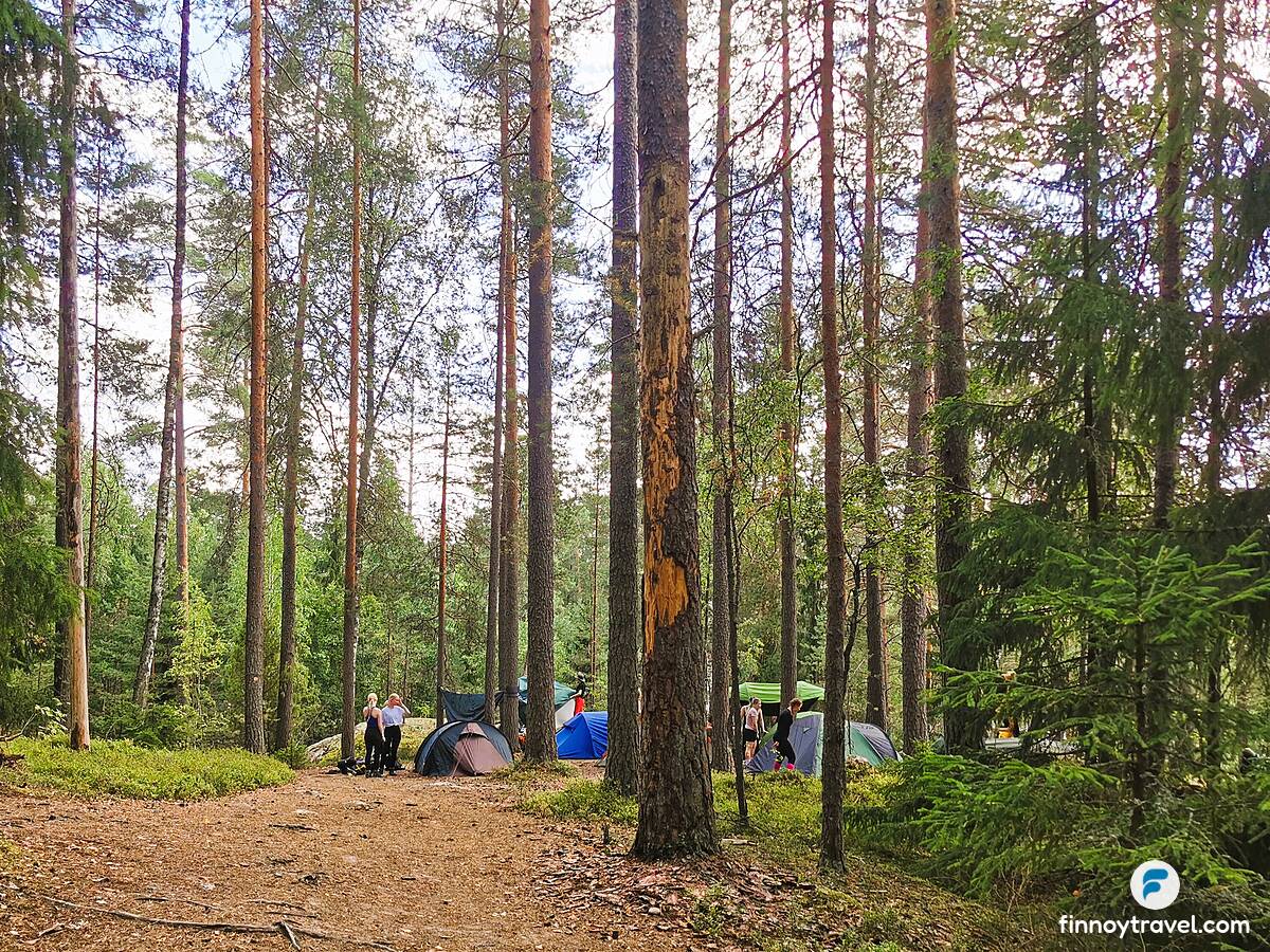 &Aacute;rea de camping de Lapinsalmi