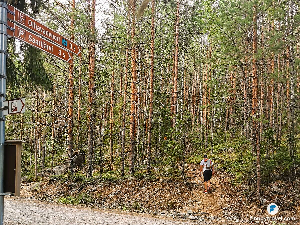 Uma trilha para o Monte Olhava