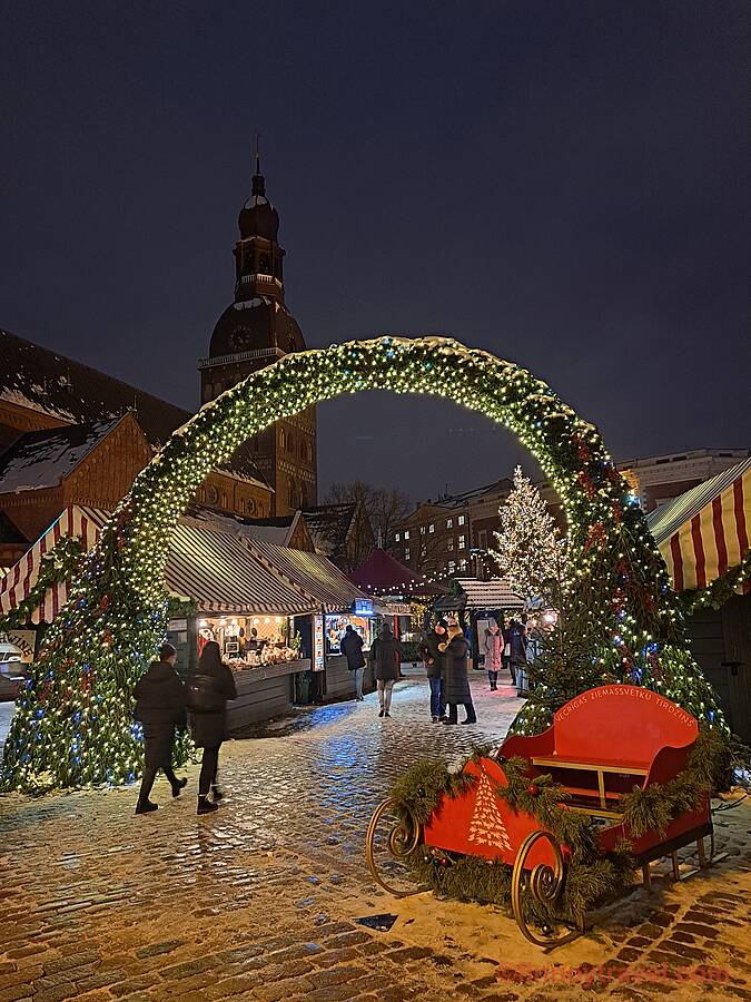 Mercado de Natal da Cidade Antiga de Riga