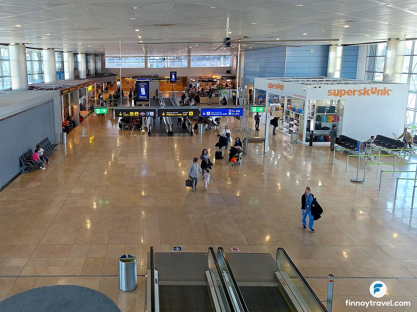 Vista do terminal a partir do lounge