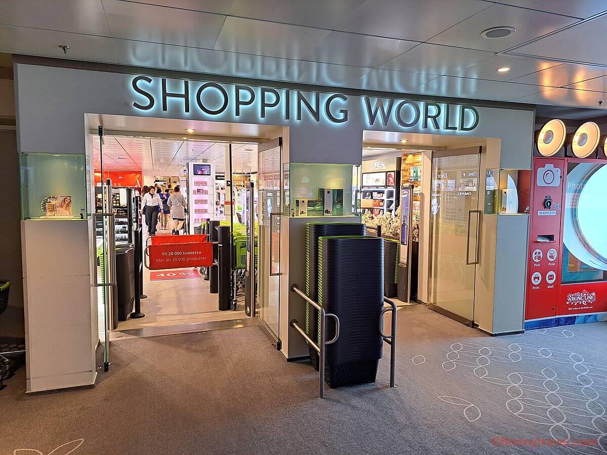 Entrada da loja duty-free