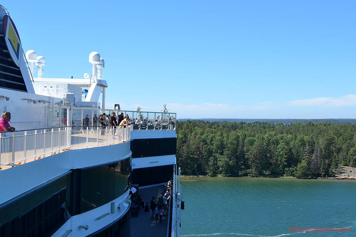 Vista lateral do Viking Grace