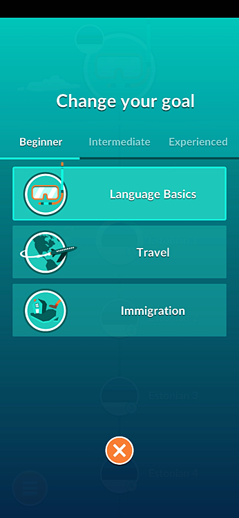 Um objetivo de aprendizagem no WordDive