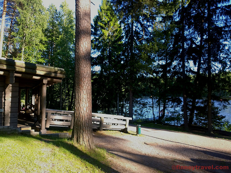 Sauna de fuma&ccedil;a de madeira de Kuusij&auml;rvi