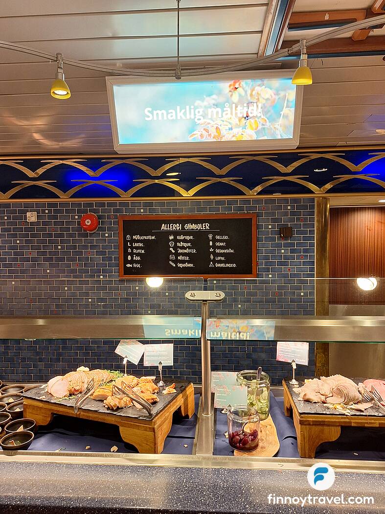 Um letreiro no Buffet