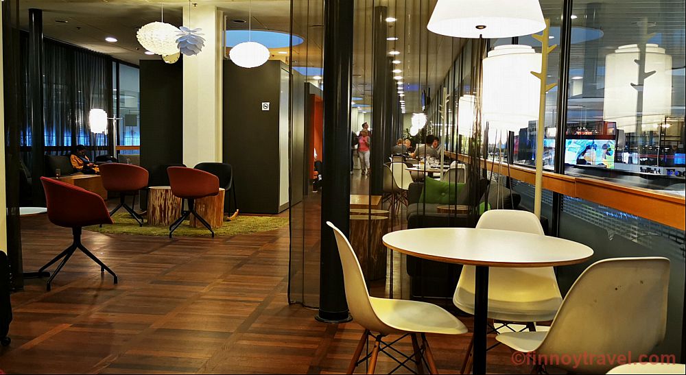 Panorama da Aspire Lounge no Aeroporto de Copenhague