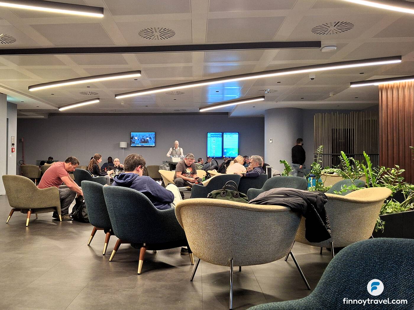 Vis&atilde;o geral da sala VIP