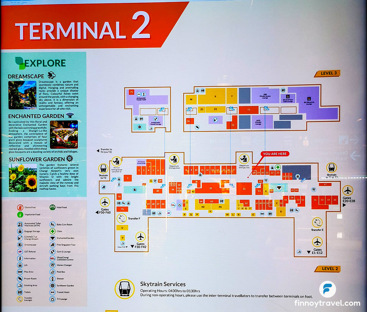 Planta do Terminal 2 do Aeroporto de Changi