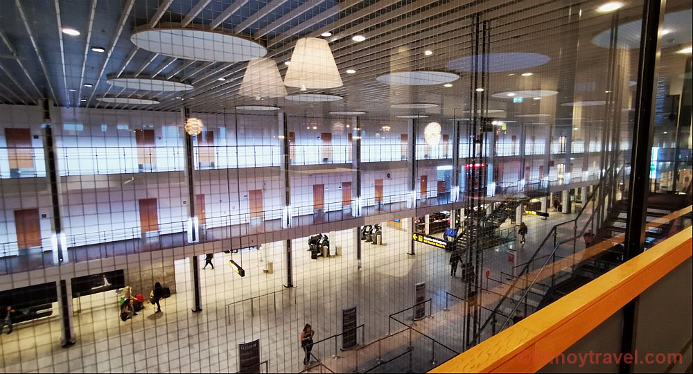 A vista na Aspire Lounge do Aeroporto de Copenhague
