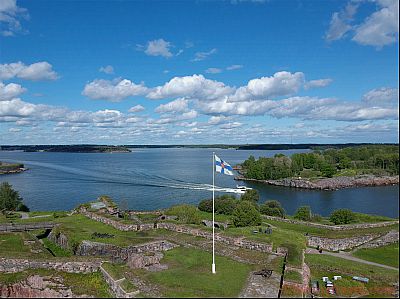 Bandila ng Finland sa Suomenlinna