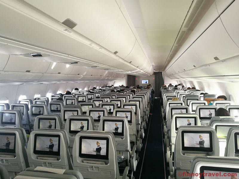 Ang cabin ng Finnair A350
