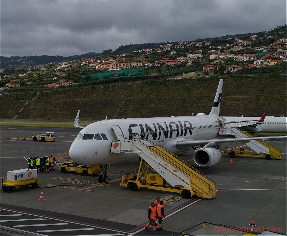 Finnair Airbus sa Madeira