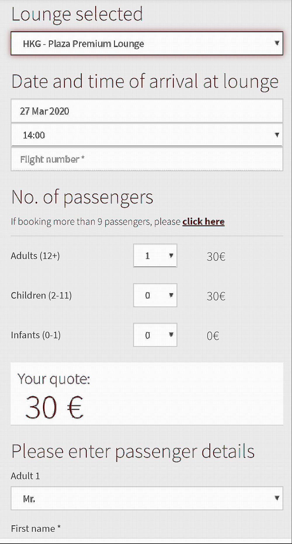 Pag-book ng lounge sa pamamagitan ng Lounge Pass