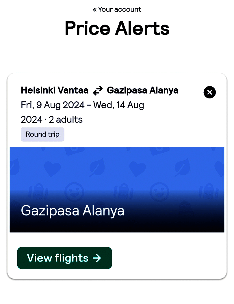 Abiso sa presyo sa Skyscanner