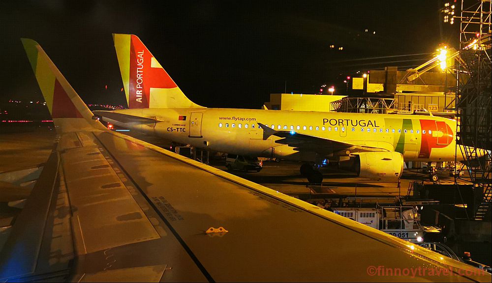 Mga eroplano ng TAP Air Portugal sa Lisbon
