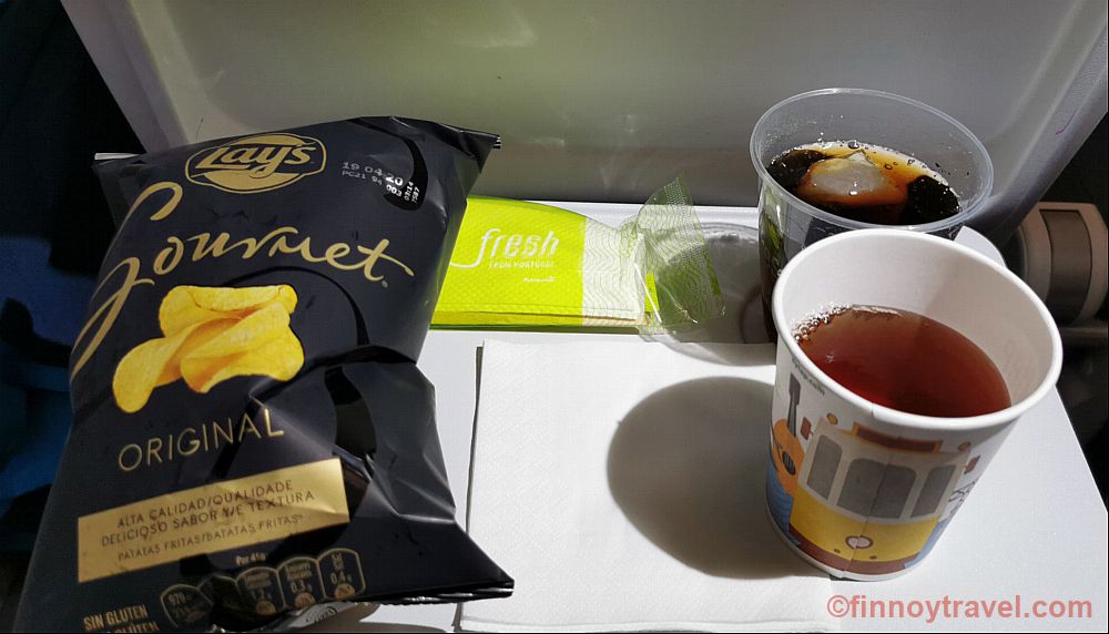 Ang pagkain sa economy class ng TAP Air Portugal