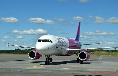 Wizz Air 的 A320 于图尔库国际机场