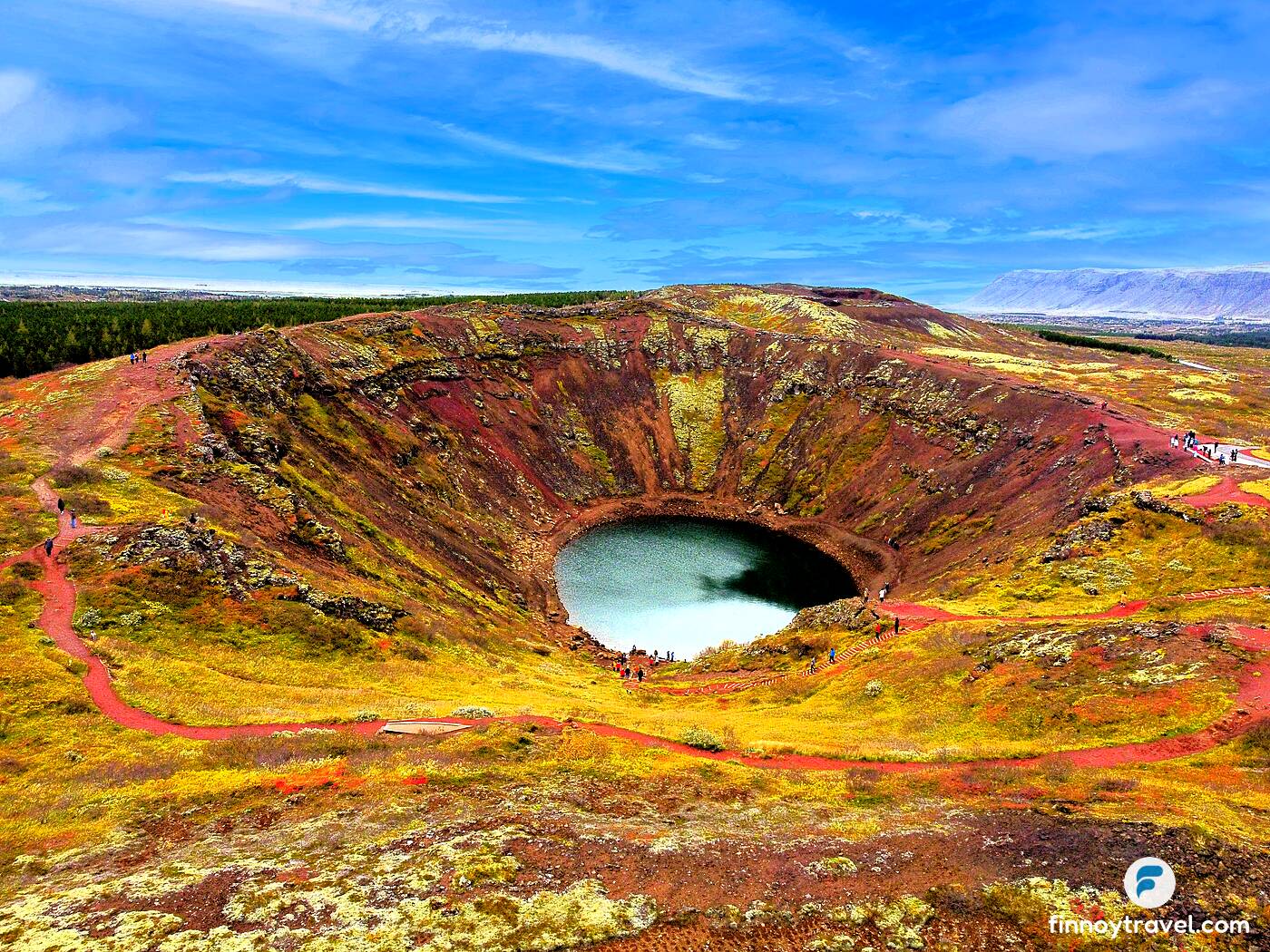 冰岛的凯瑞德火山口。