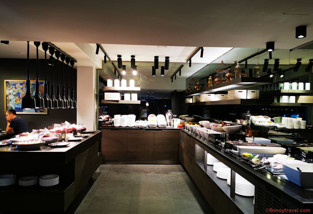 Kalev Spa 酒店自助早餐餐台