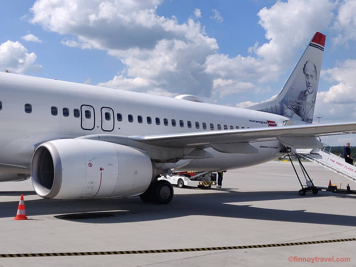 挪威航空的B737在克拉科夫机场