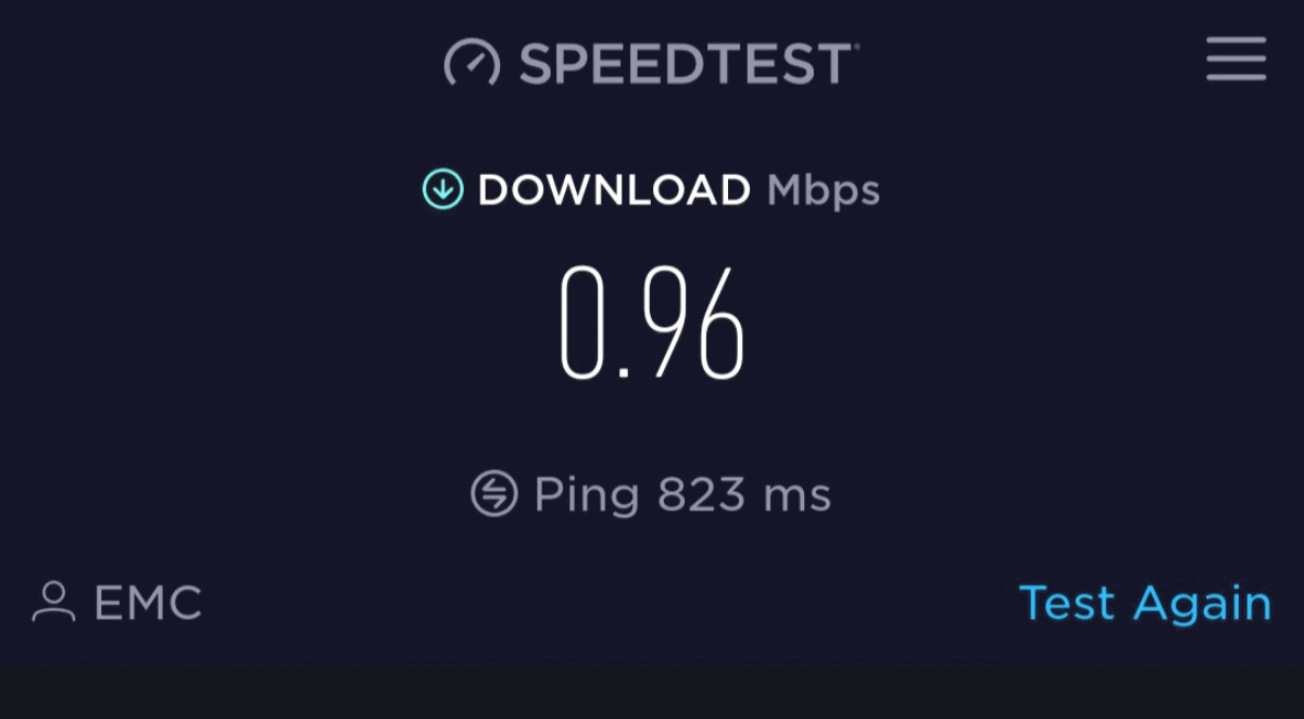 免费 Wi-Fi 的速度测试