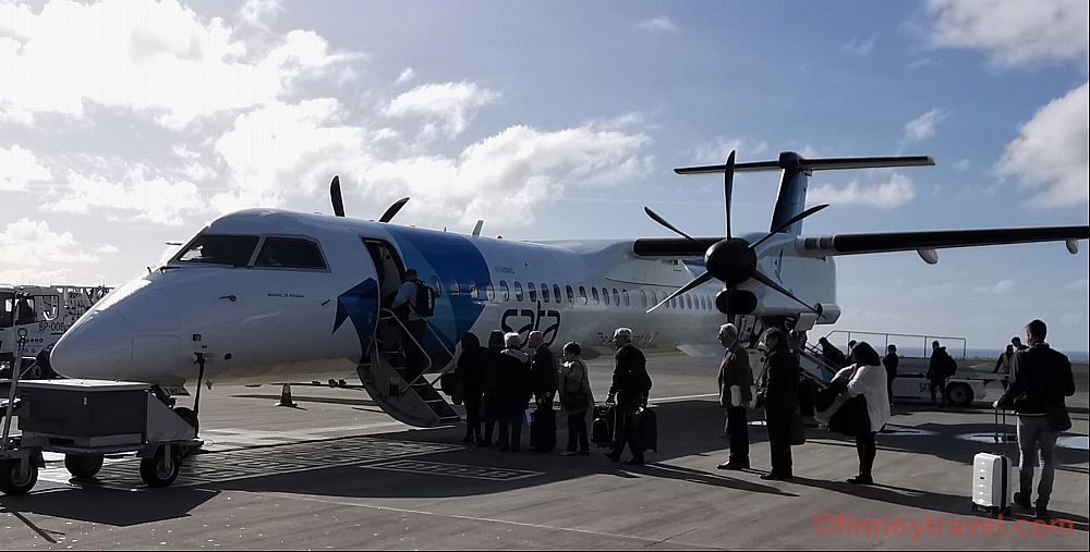 SATA 亚速尔航空 Dash 8-Q400 登机