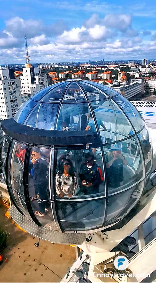 正在上升的观景舱