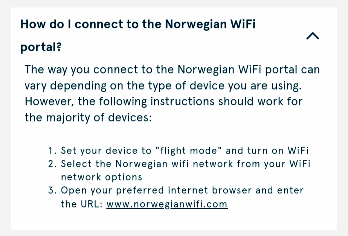 挪威航空 Wi-Fi 连接指南